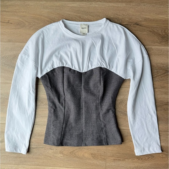 NWT Maeve Twofer Long-Sleeve Corset Top XXS - Picture 2 of 11